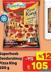 SUPERFRESH DONDURULMUŞ PİZZA KİNG 600 G